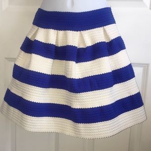Alt B. blue and white striped skirt Size L